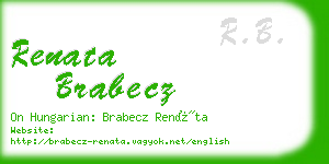 renata brabecz business card